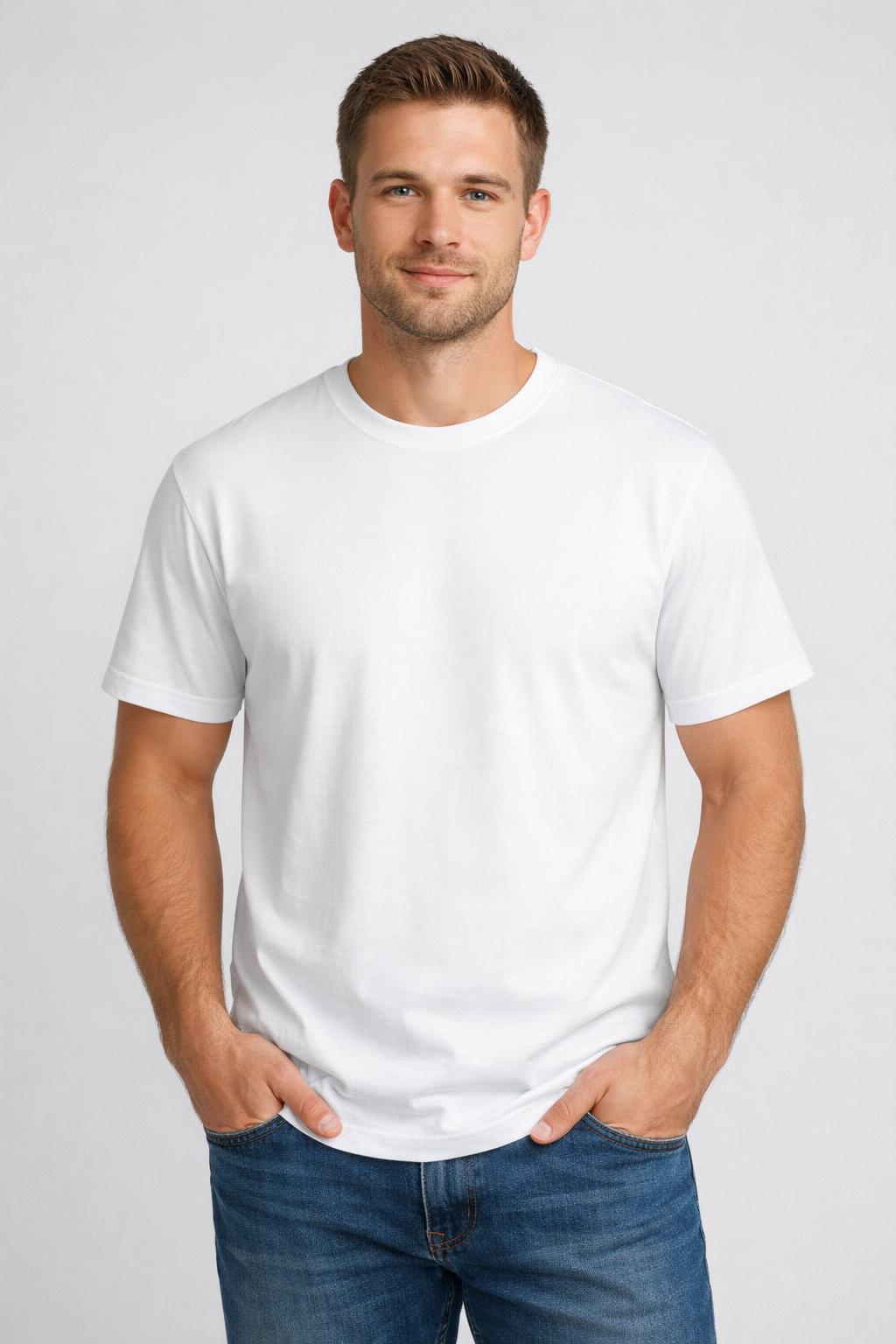 Cotton T-Shirt On Model mockup