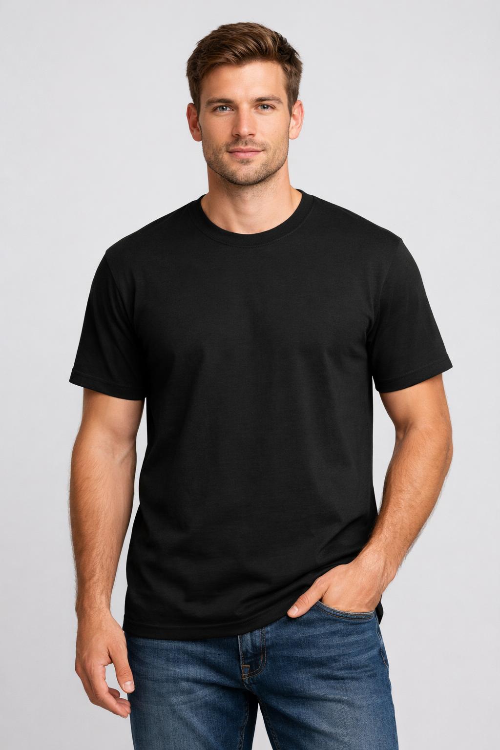 Cotton T-Shirt On Model mockup